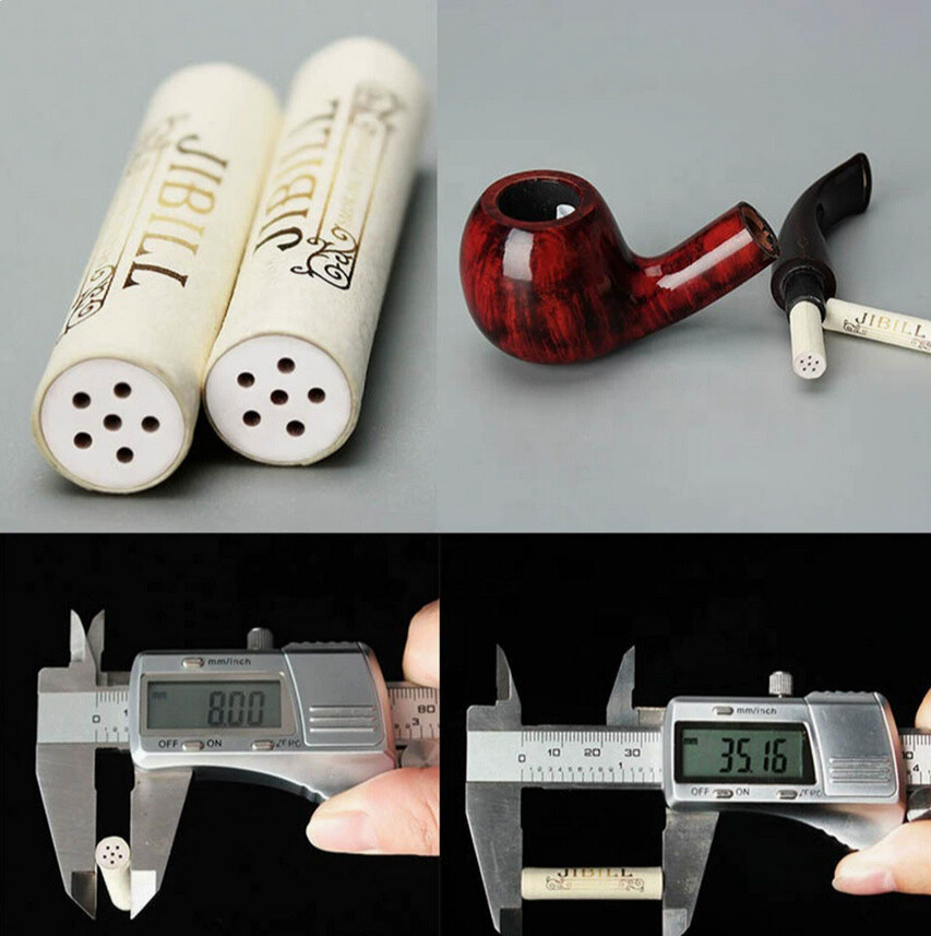 Jibill 250 Pcs/lot 9mm Activated Carbon Filter For Tobacco Smoking Pipe