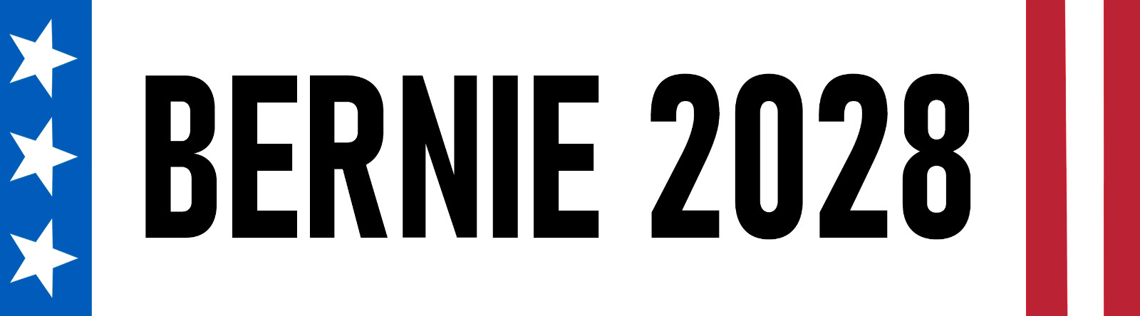 Bernie 2028 Sticker Bernie Sanders for President Bumper Sticker