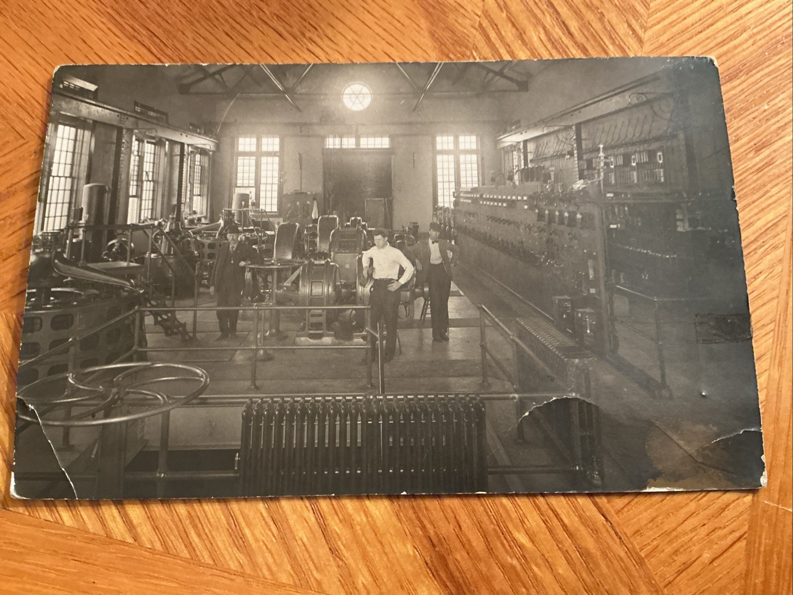 RPPC,Interior of Generator Room in unknown Montana Dam,maybe Milltown Dam,ca1920