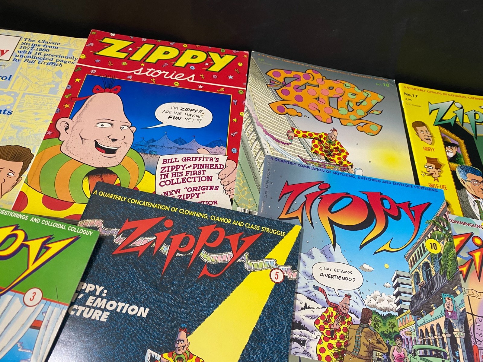 Zippy Comic Book lot Comics BILL GRIFFITH Fantagraphics Stories collection