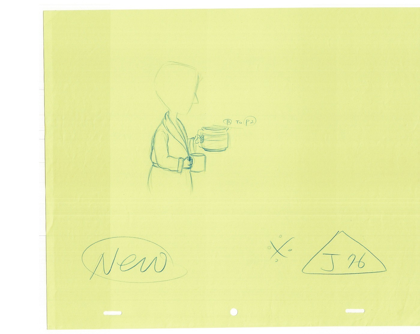 David Spade Sammy Grp of 22 Partial Cel Drawings Production TV Cartoon SNL 2000