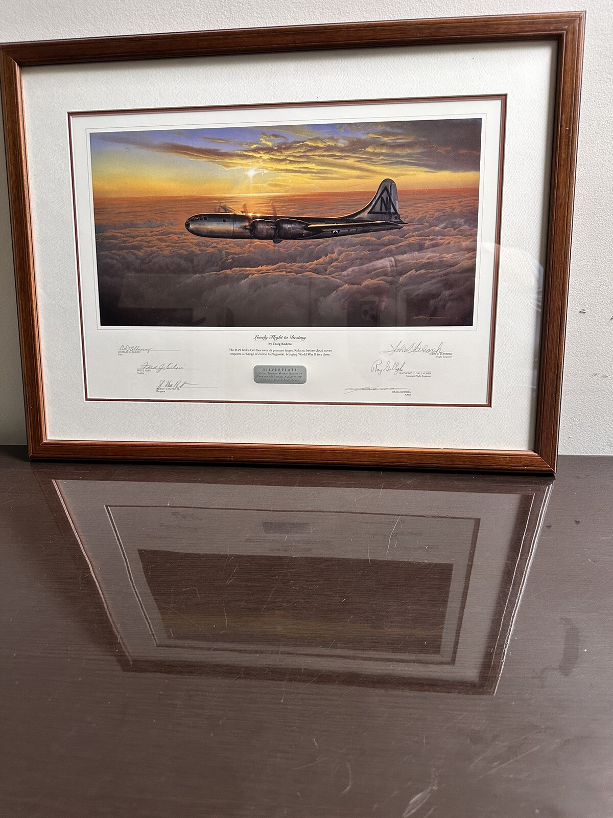Craig Kodera “Lonely Flight to Destiny” Signed Framed Print
