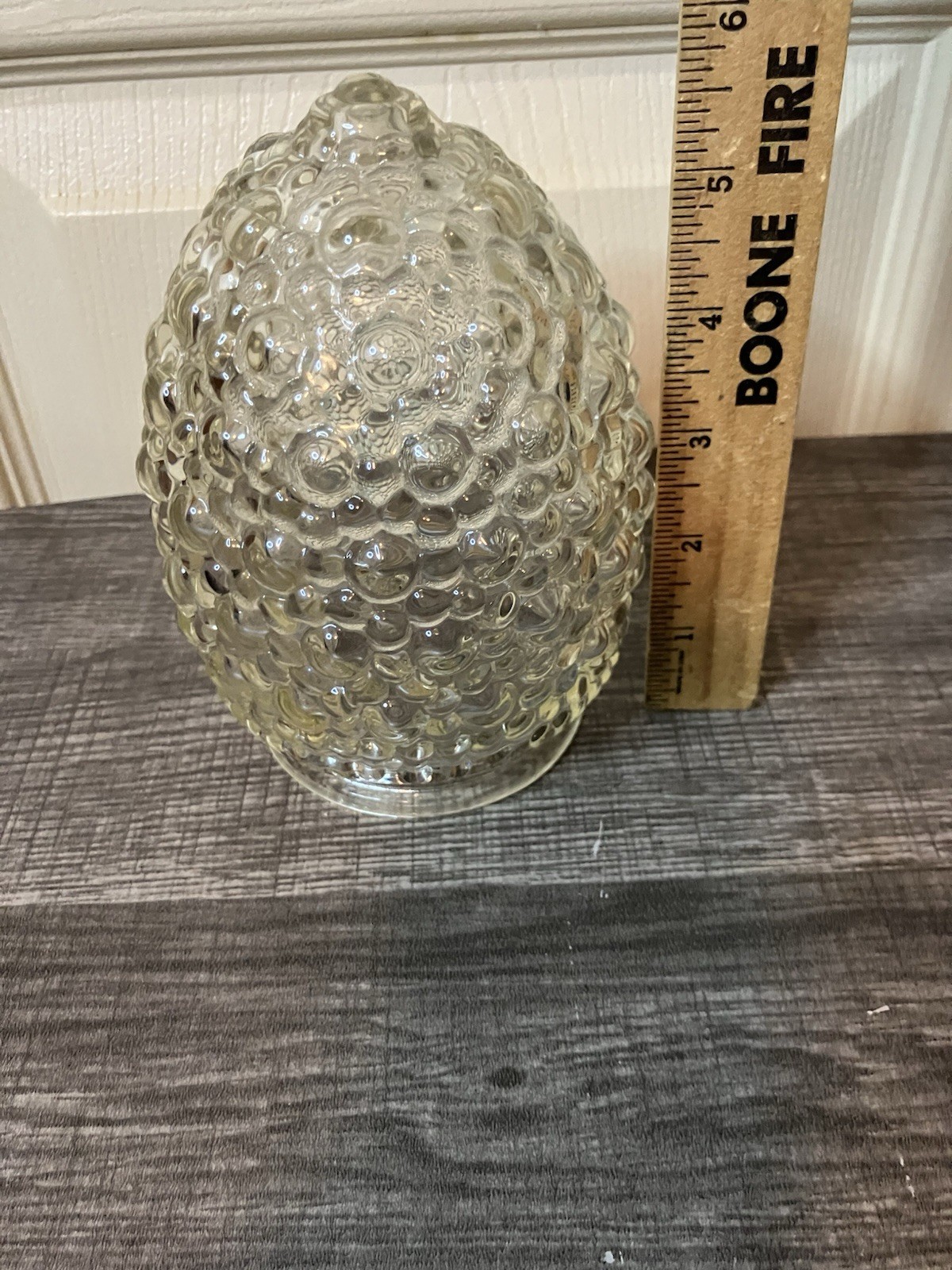 Vintage MCM Bubble Glass Acorn Beehive Ceiling Porch Light Shade Globe Vintage