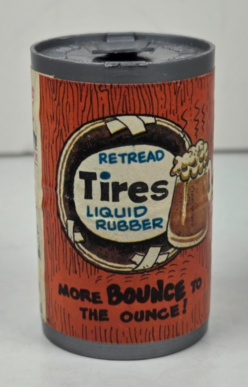 Chug-A-Can II Empty Candy Container Retread Tires Liquid Rubber 1980’s Fleer