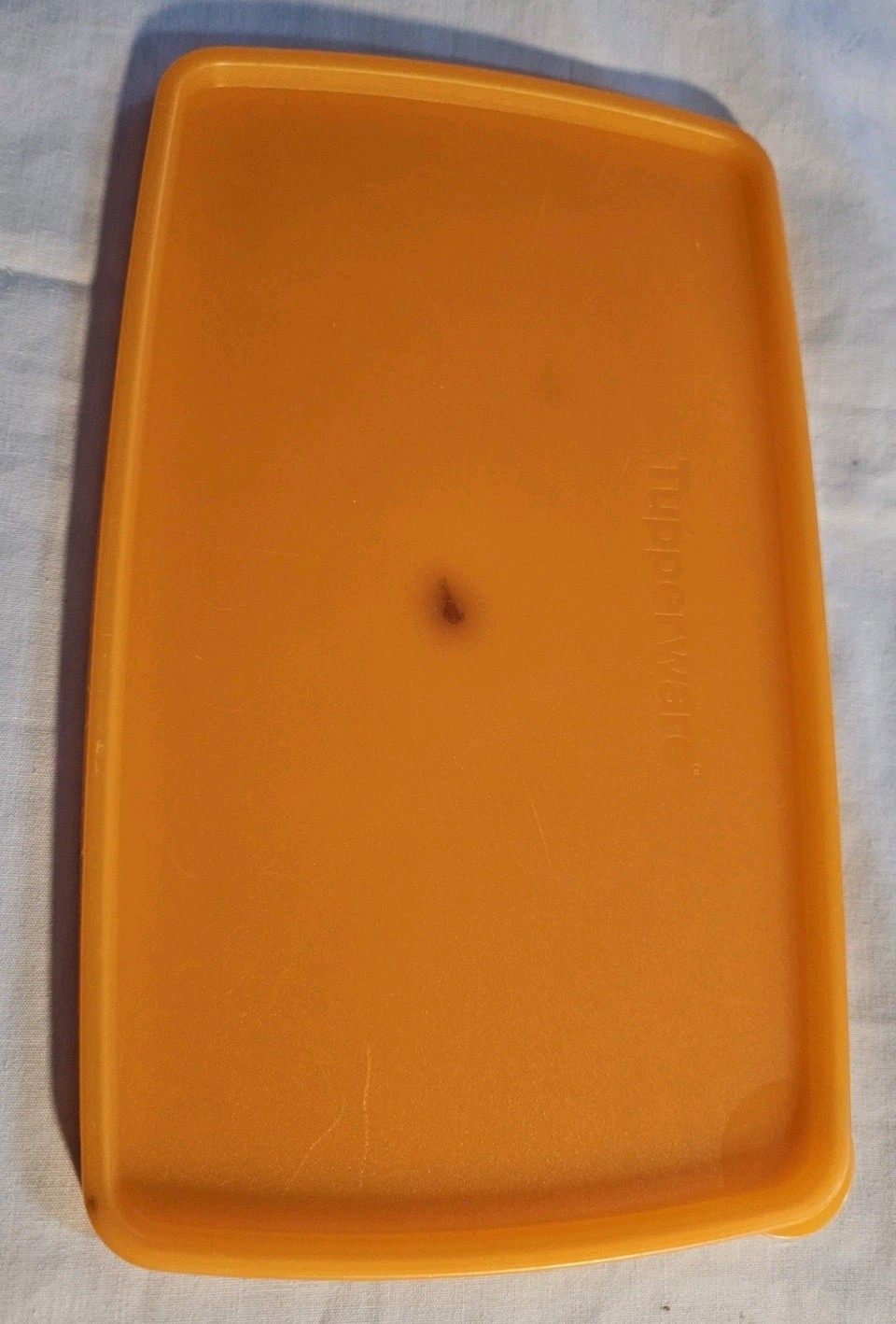 Tupperware #5553A-3 Produce Keeper Rectangular Replacement LID ONLY Orange