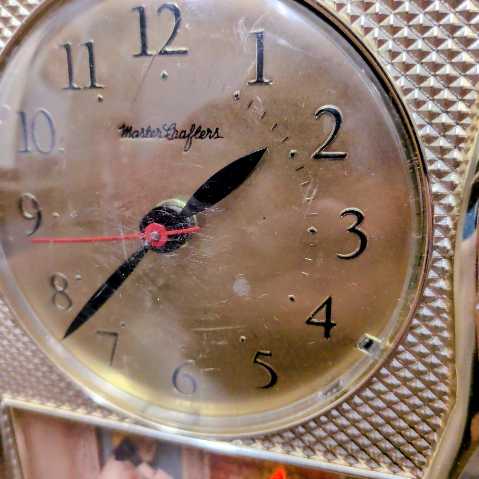 Vintage Mastercrafters Blacksmith Lighted Mantel Clock Model 263 Working VIDEO