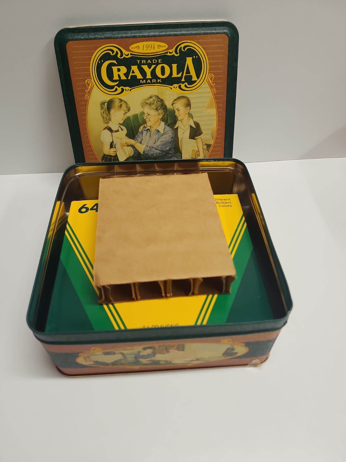 Crayola Crayons Vintage Tins & Crayons – Lot of 4 Collectors Edition Tins & More