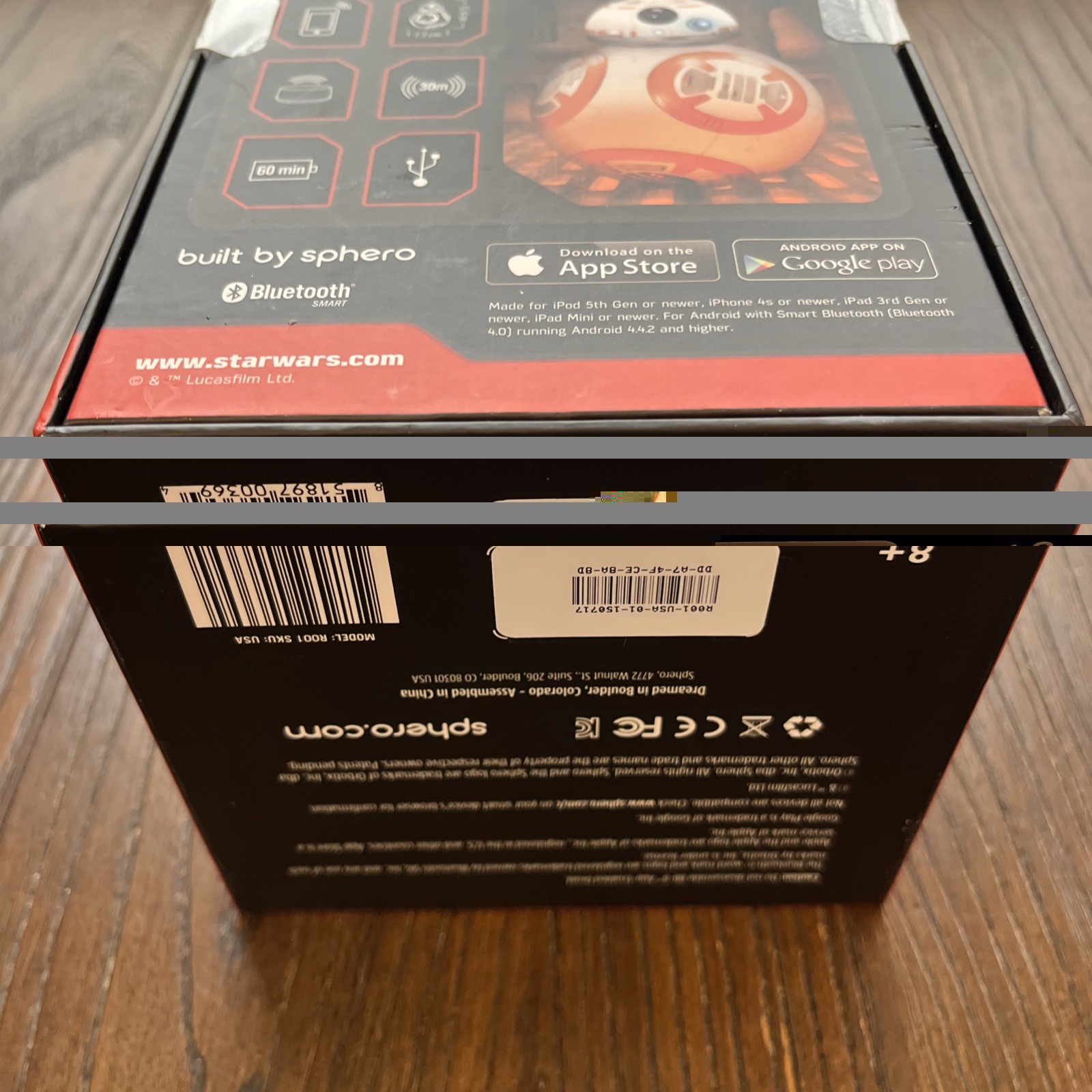 Sphero Star Wars BB-8 App-Enabled Droid Remote Control Toy R001 NEW Sealed USA