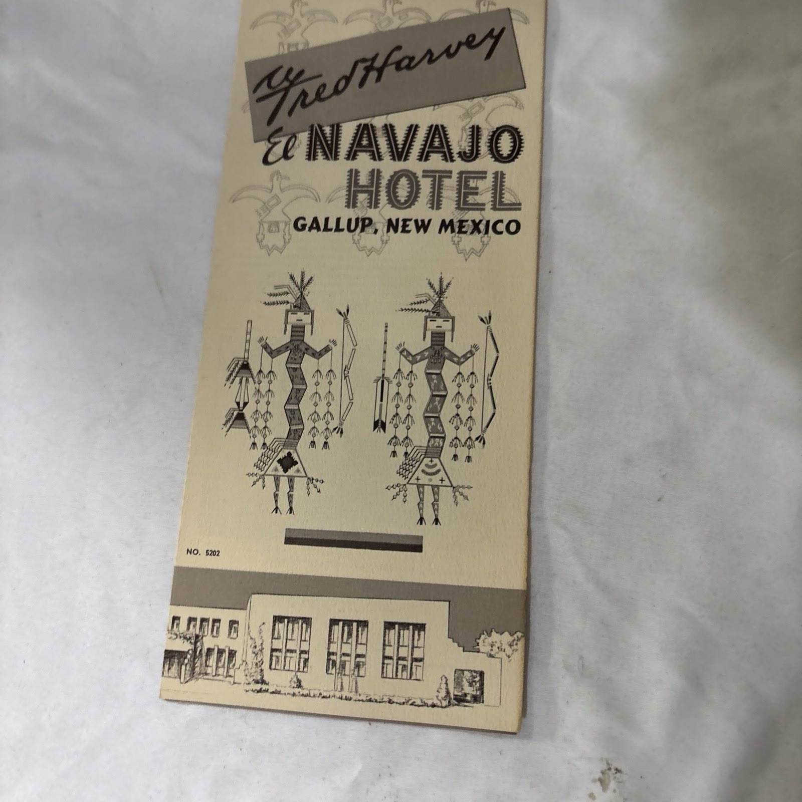 Fred Harvey El Navajo Gallup New Mexico Travel Brochure VTG