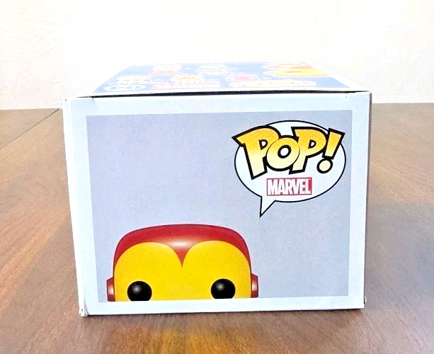 Funko Pop #04 Iron Man LARGE FONT Vinyl Bobble-Head Marvel EARLY Release Vaulted