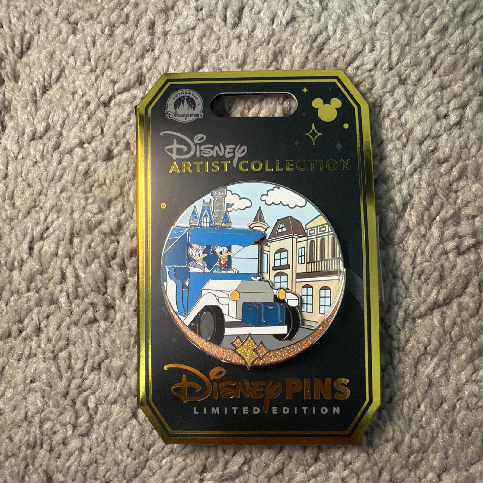 Disney Parks 2026 Artist Series Main Street USA Donald Daisy Duck Pin