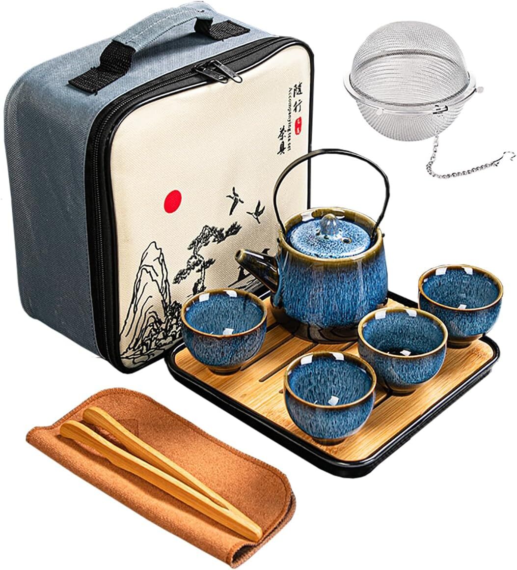 Chinese/Japanese Tea Set, Tea Sets for Women/Adults,Gongfu/Porcelain Tea Set