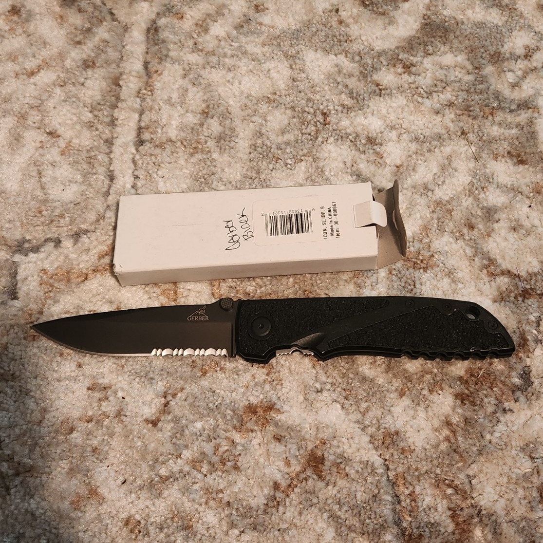 . Rare Gerber Icon Tactical Knife Bill Harsey Design Vintage Discontinued W/Box
