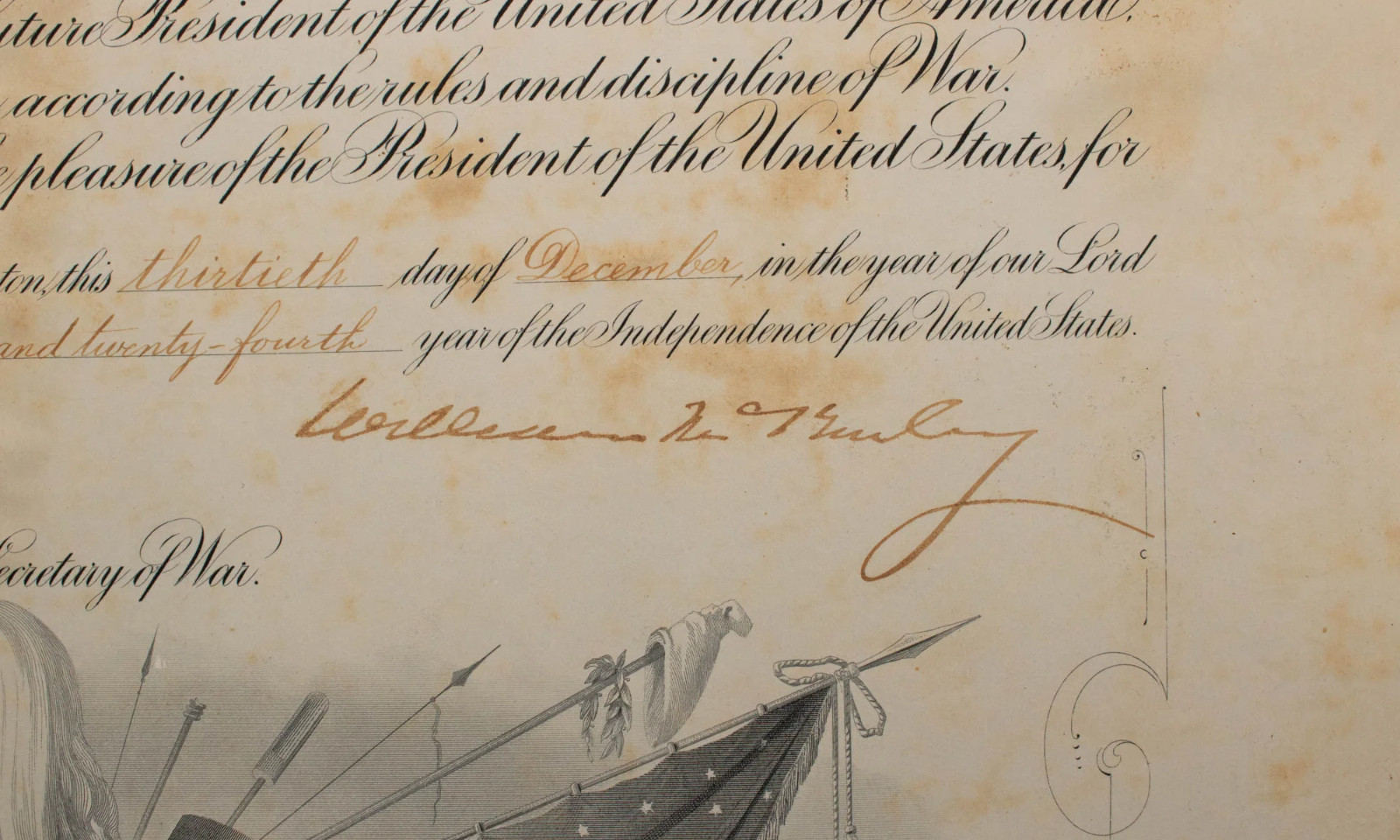 2025 POTUS “A Word From The President” William McKinley Autograph RARE!!