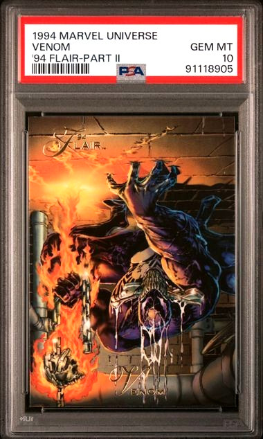 Marvel PSA 10 Venom- 1994 Marvel Universe ’94 Flair Venon PSA 10