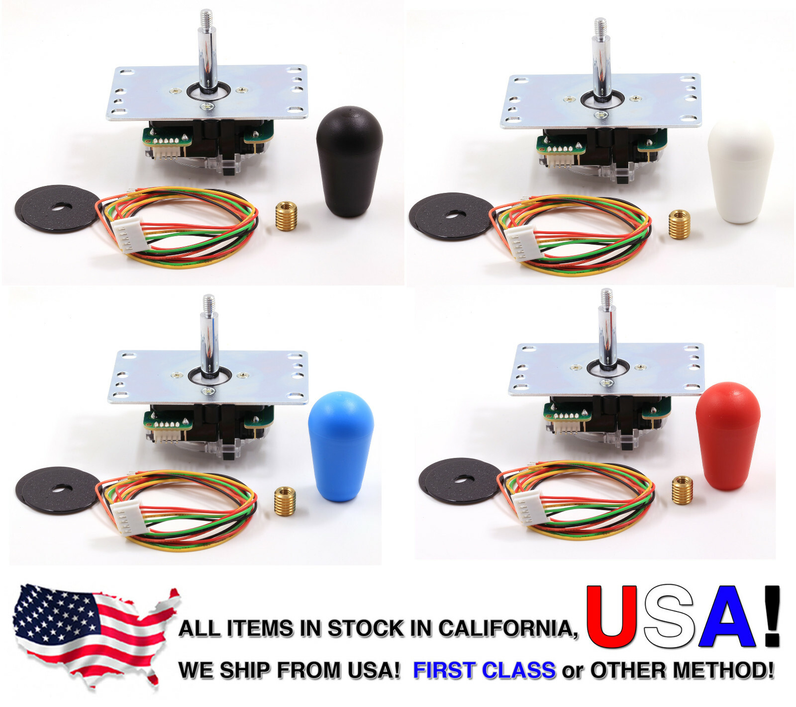 Sanwa Joystick JLF-TP-8YT with Bat Top Handle LB-30N – Color Choice