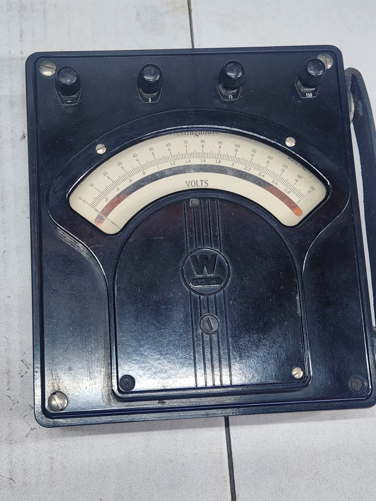 2 pack of Westinghouse Meters Ammmeter Model PX-5 and Voltmeter Vintage Working