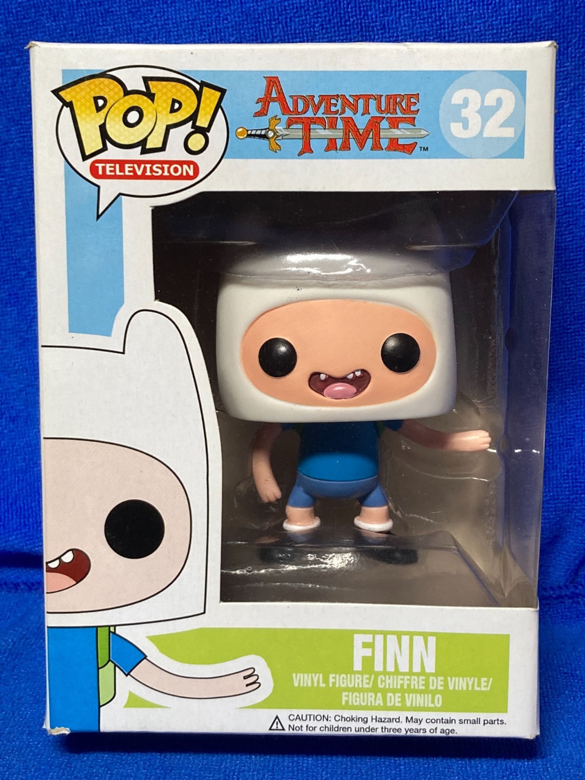 Funko POP Adventure Time 32 Finn Damaged Box in Soft Protector