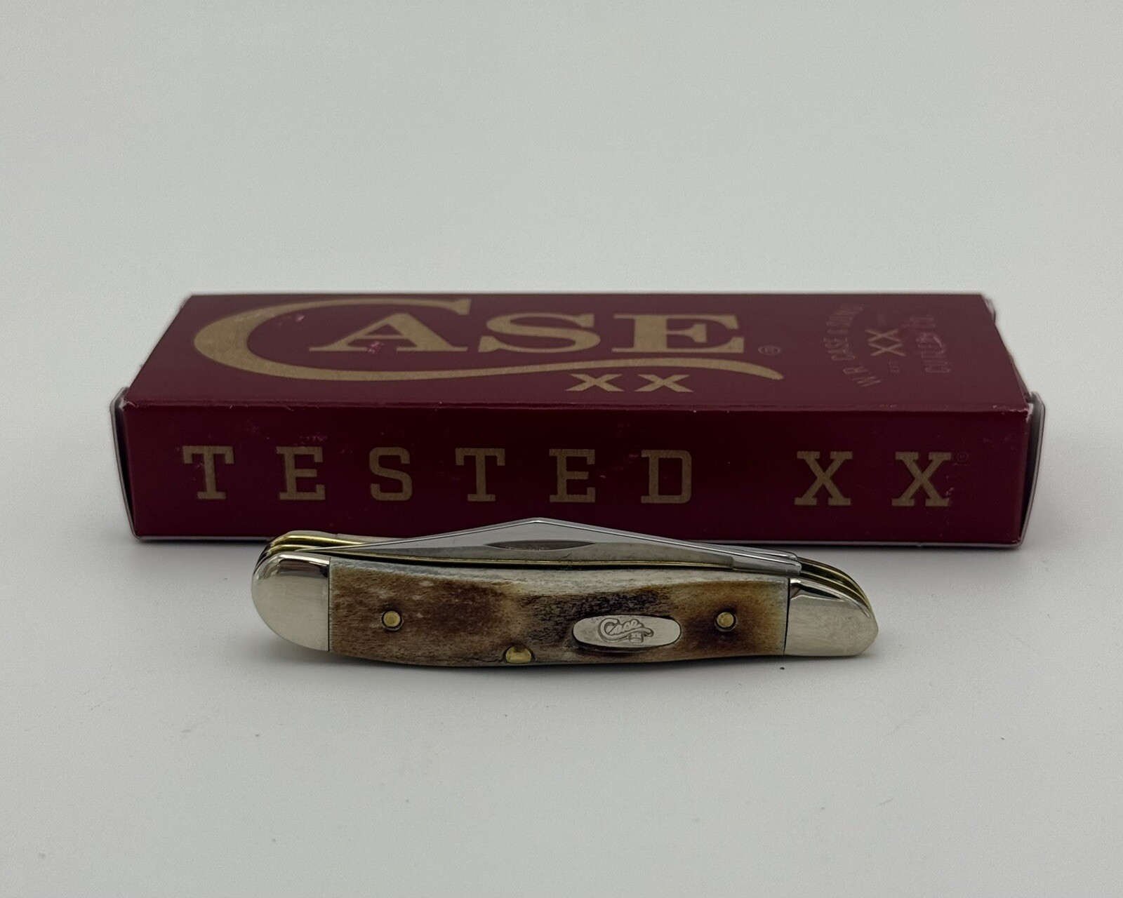 Case XX Genuine Stag Peanut Knife No 00048