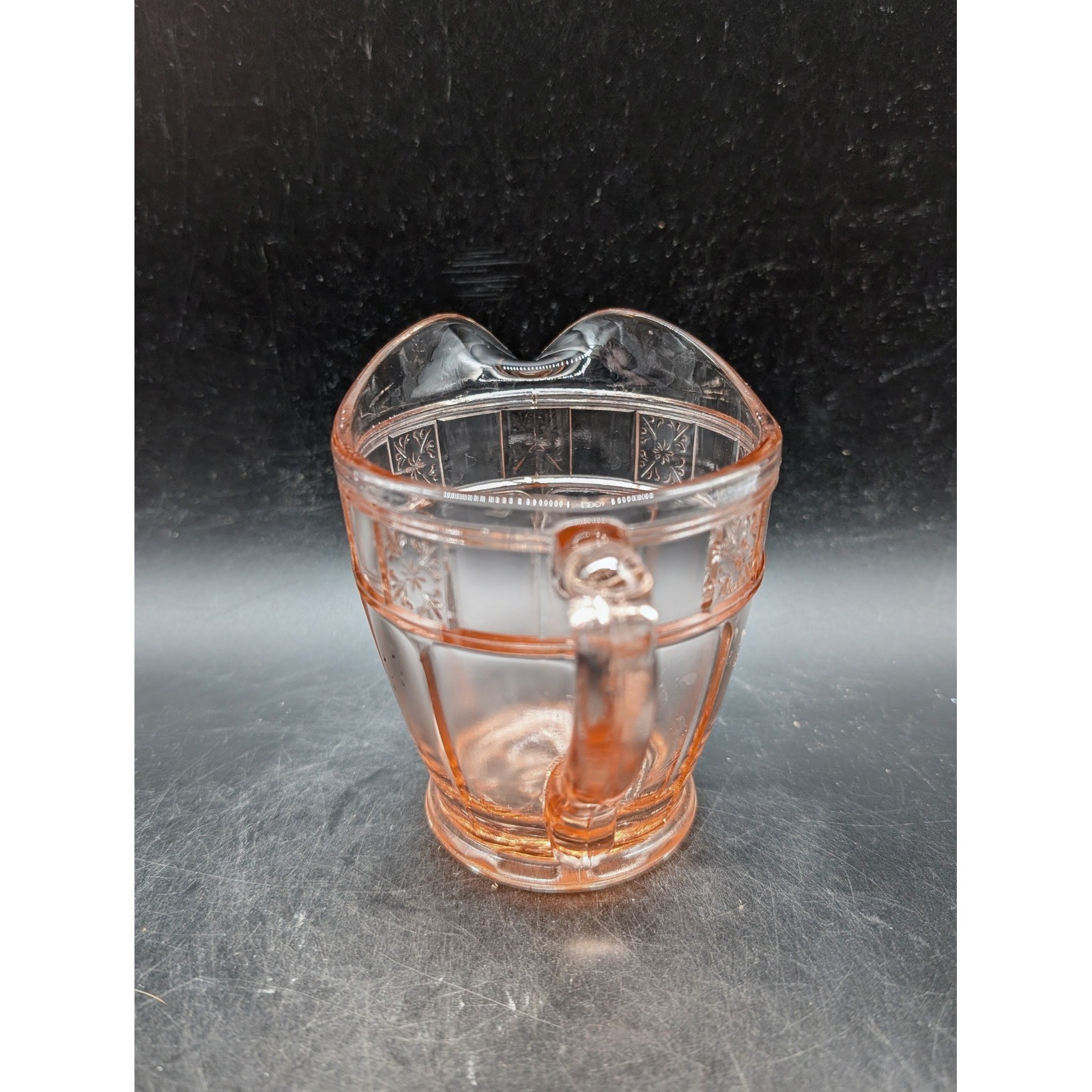 Jeannette Pink Depression Glass Doric Creamer Pitcher Vintage