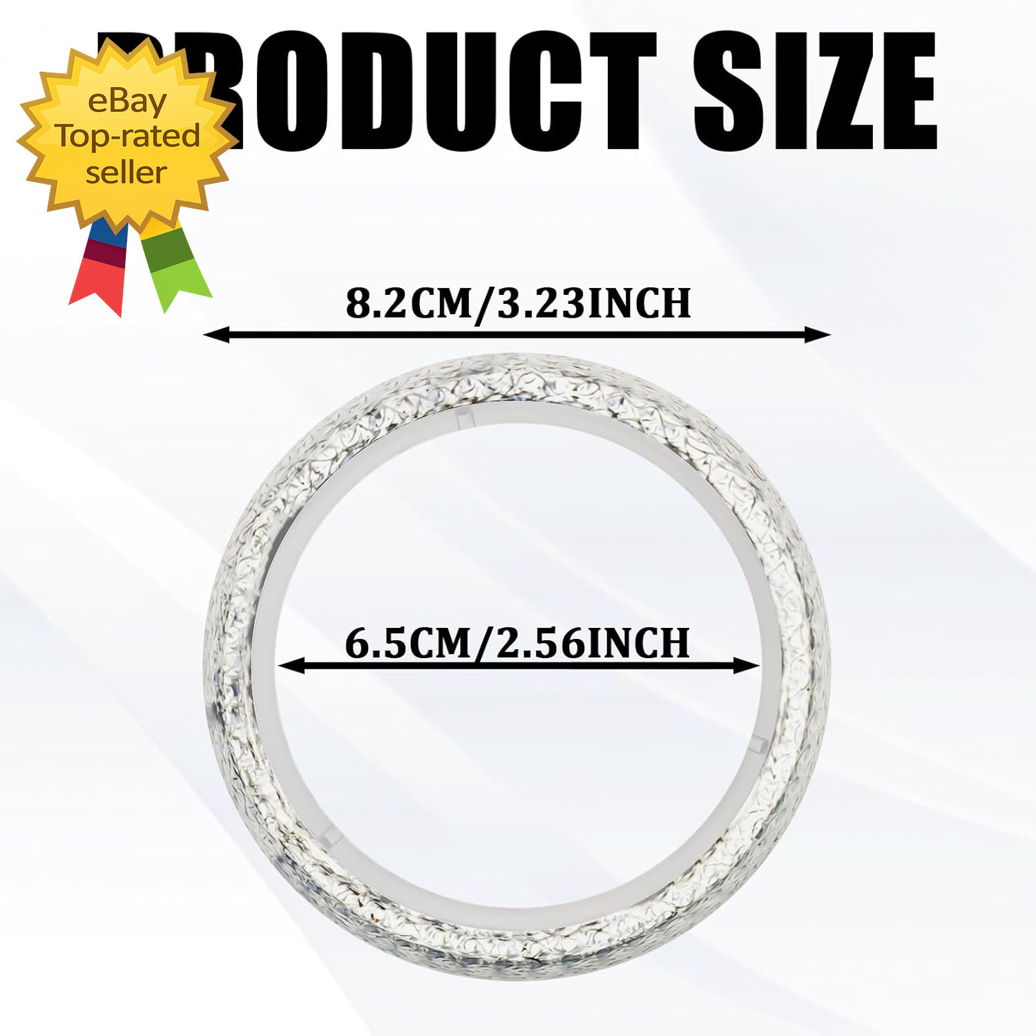 Exhaust Donut Gasket 2PCS 2.5Inch Exhaust Manifold Gasket Grade Graphite Materia