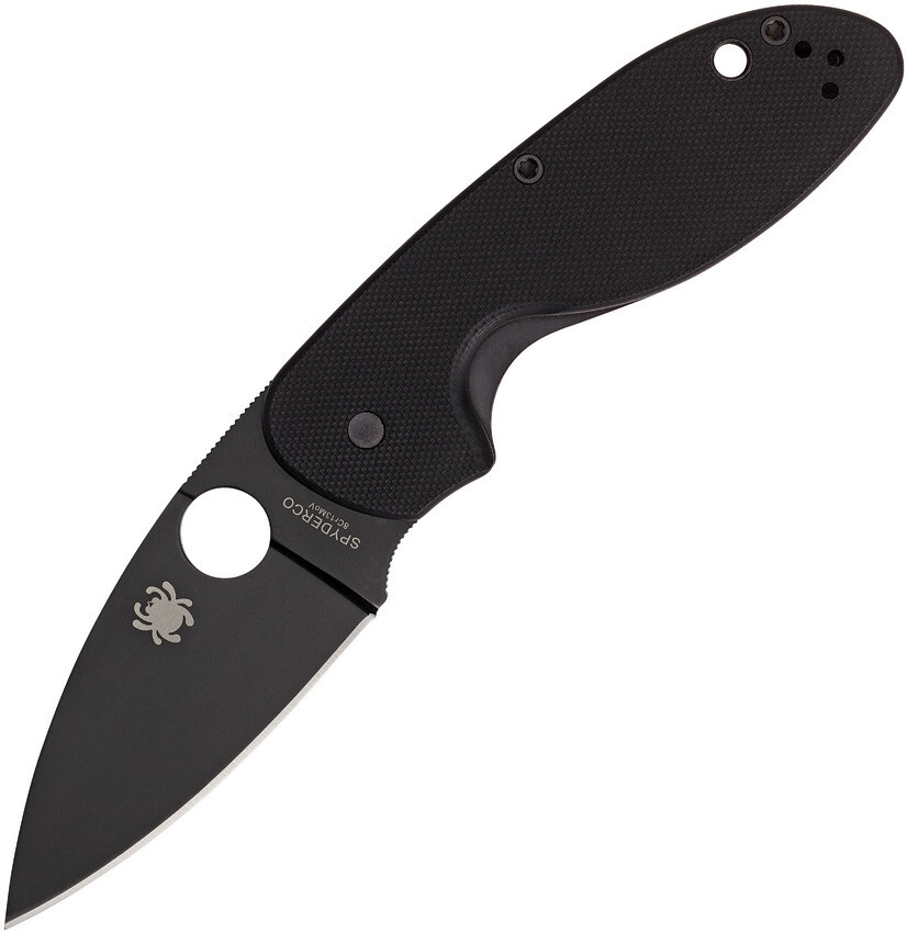 Spyderco Efficient Linerlock 3″ 8Cr13MoV G10 Black Folding Knife C216GPBBK