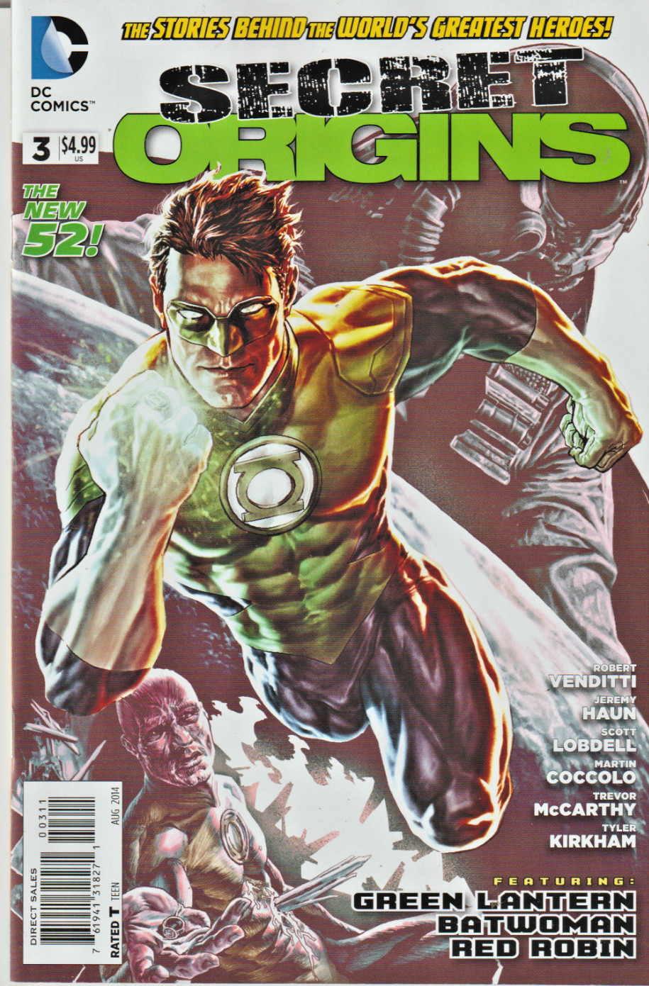 SECRET ORIGINS #3 GREEN LANTERN, BATWOMAN, RED ROBIN THE NEW 52 DC 2014 NICE!!