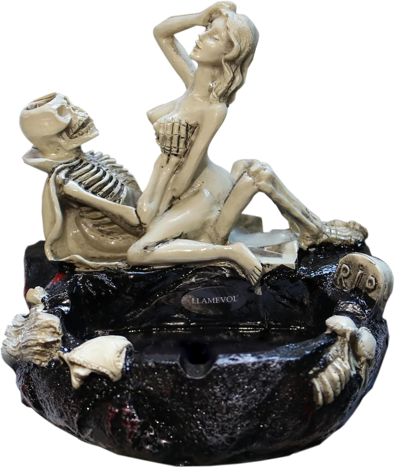 Cigar Ashtray Halloween Skull Sexy Man Large Cigarette Ashtrays Stand Use as Out
