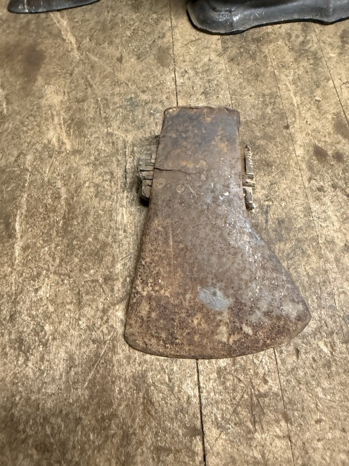 Vintage 1-1/2 Lb National Pattern Axe Hatchet Head Hand Tool Marked Plumb USA