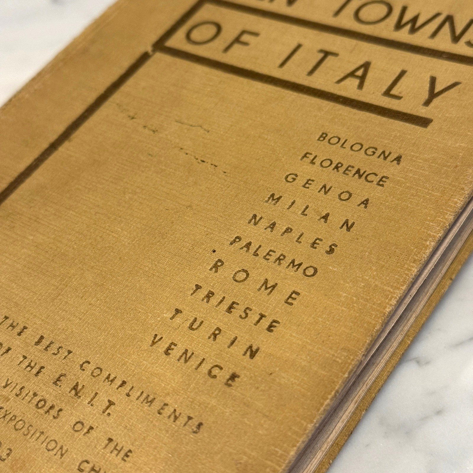 Ten Towns of Italy – 1933 ENIT Travel Book for Chicago Century of Progress Fair