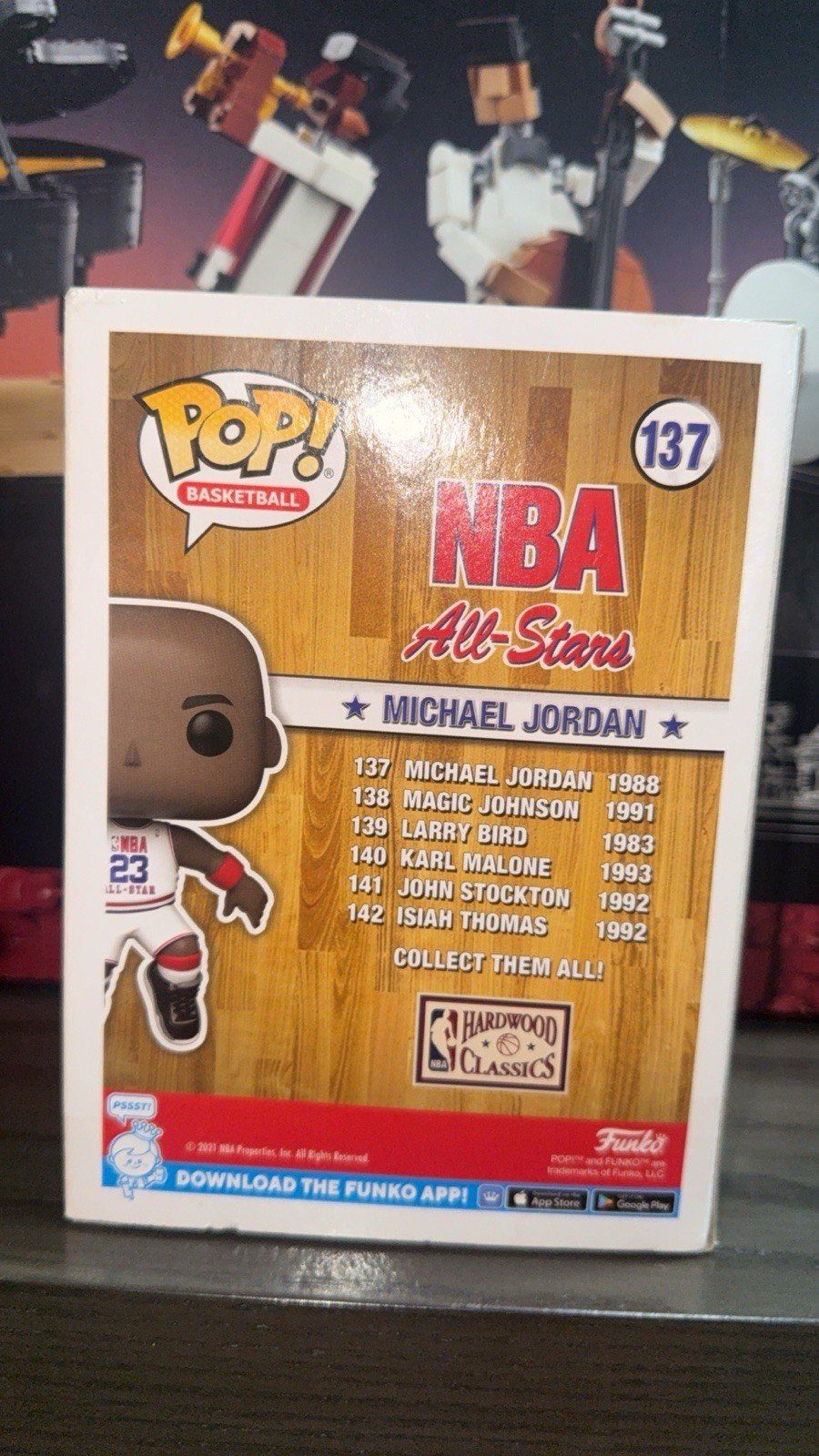 Funko Pop! Basketball Michael Jordan NBA All-Stars Hardwood Classics #137