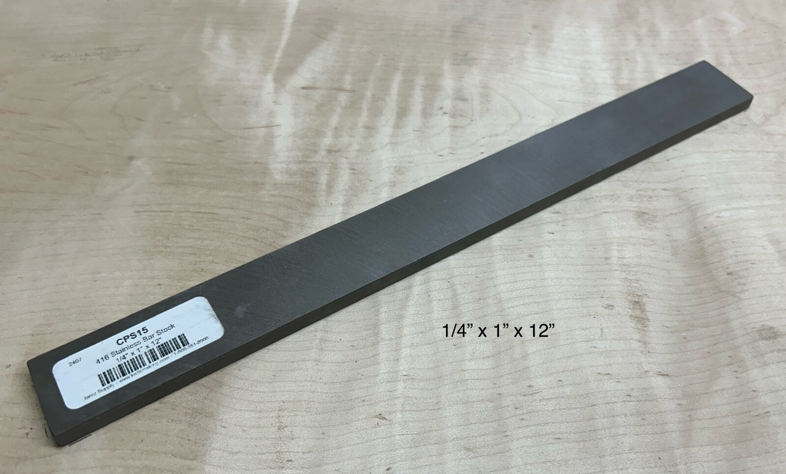 416 STAINLESS FLAT BAR USA MADE Bar stock 1/4” x 3/4”, 1” or 1-1/2” x 12”
