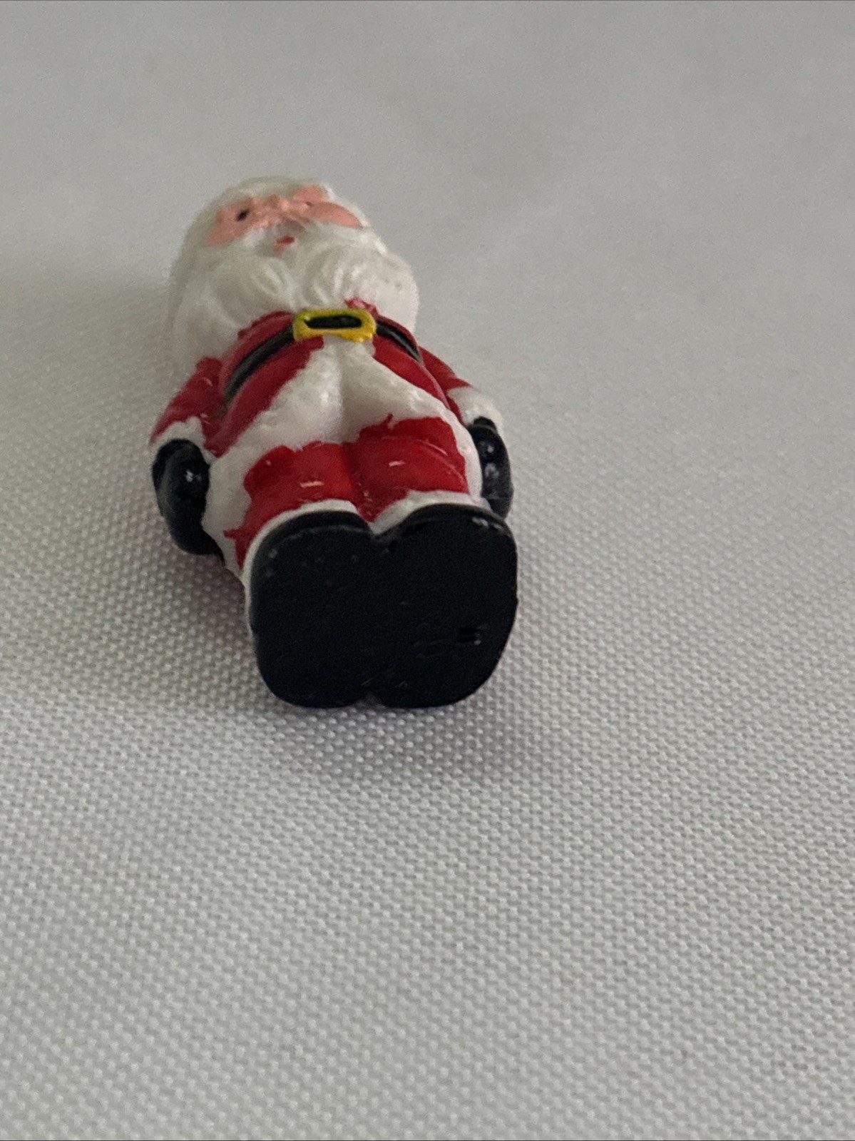 Vintage Tumbling Dancing Santa Claus Figurine Set Of 6 Miniatures