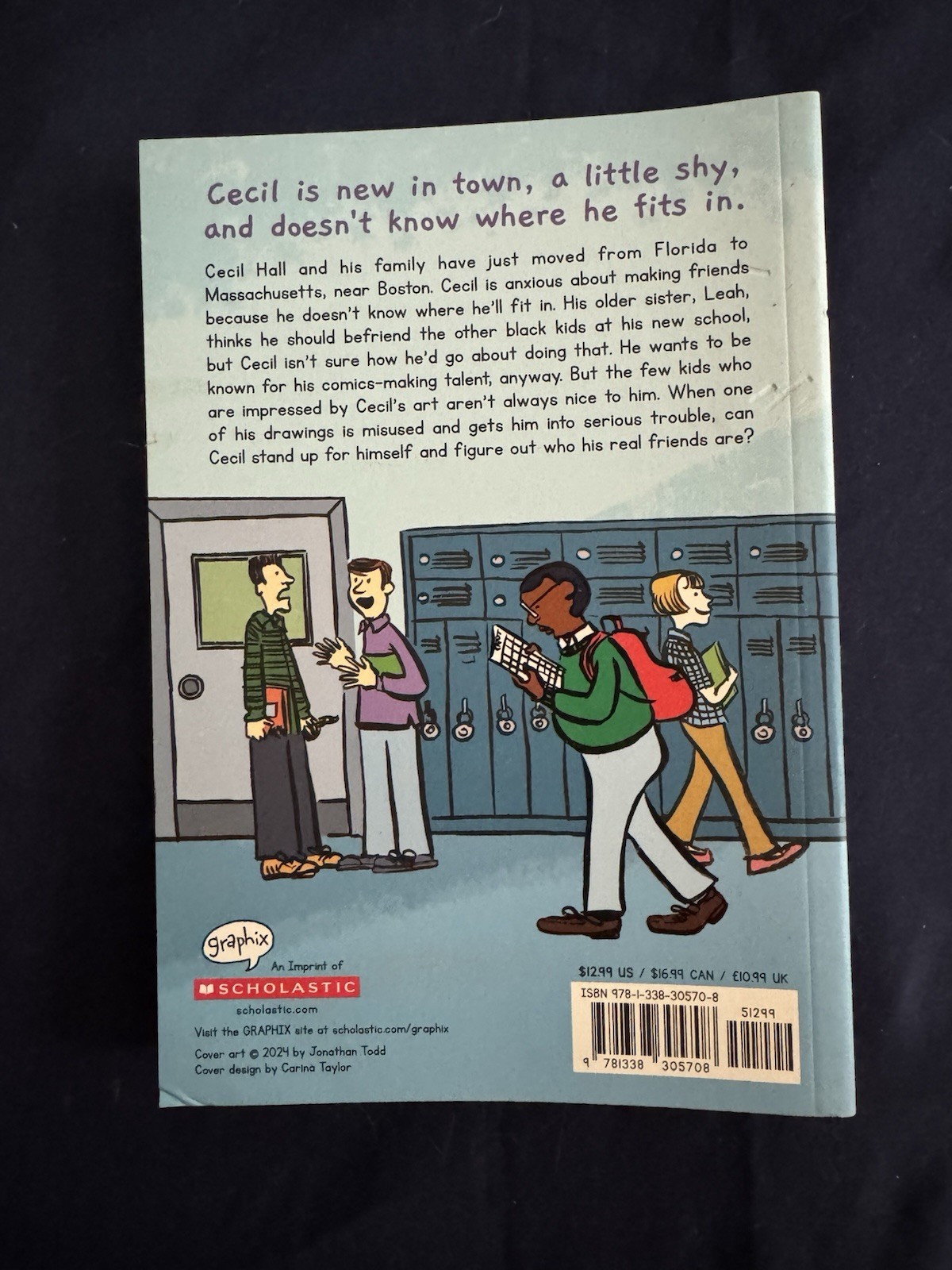 Scholastic Timid Graphic Novel by Jonathan Todd, Cecil Hall (2024)
