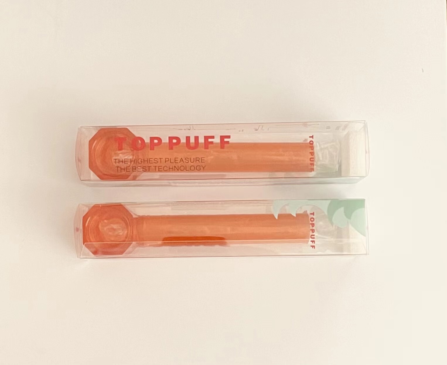 [2Packs Orange] Screw-on Water Bottle Converter Glass Bong Hookah