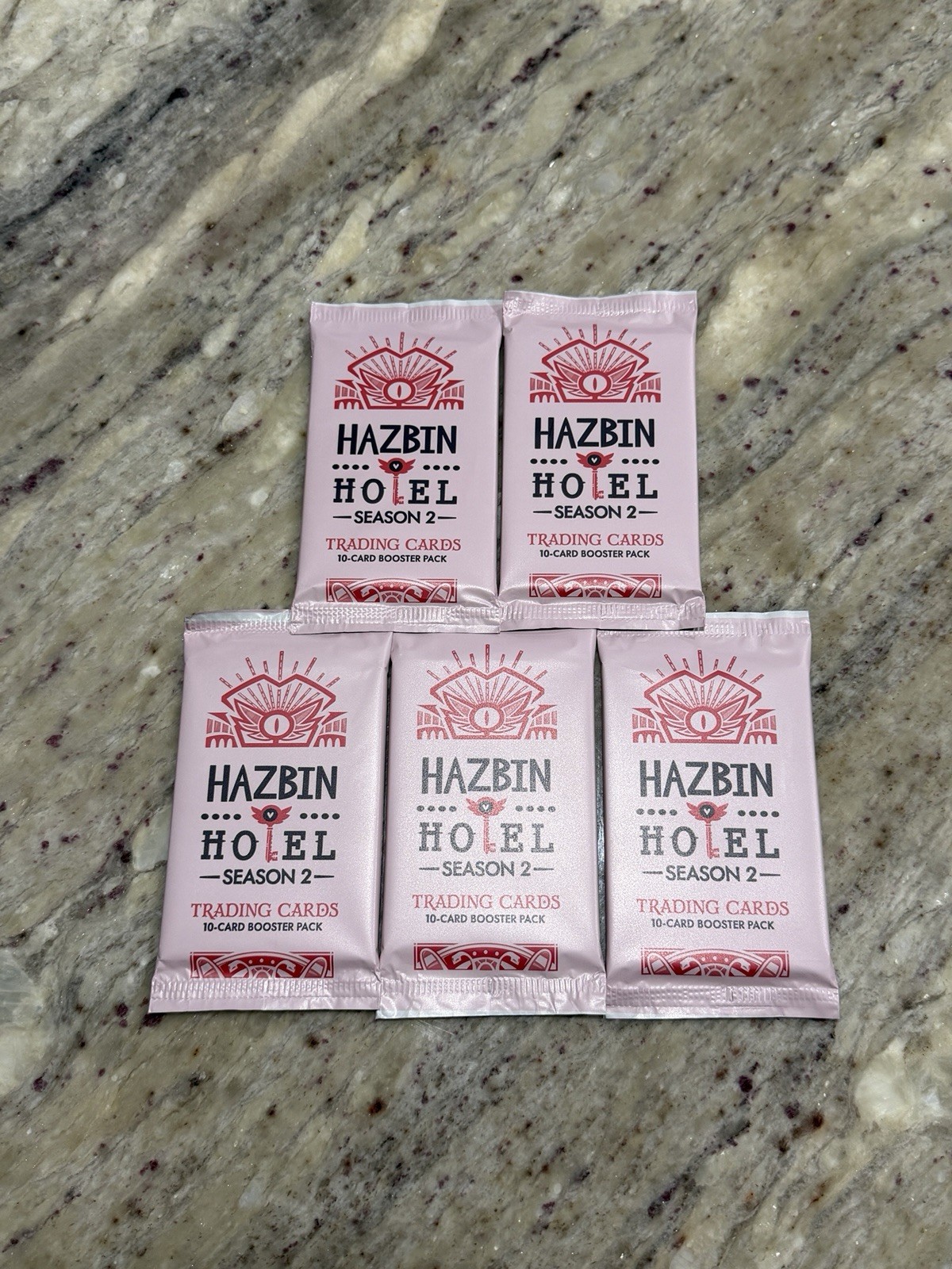 HAZBIN HOTEL 2nd Edition Season 2 Sealed 10-Card Booster Packs Lot of 5 NEW