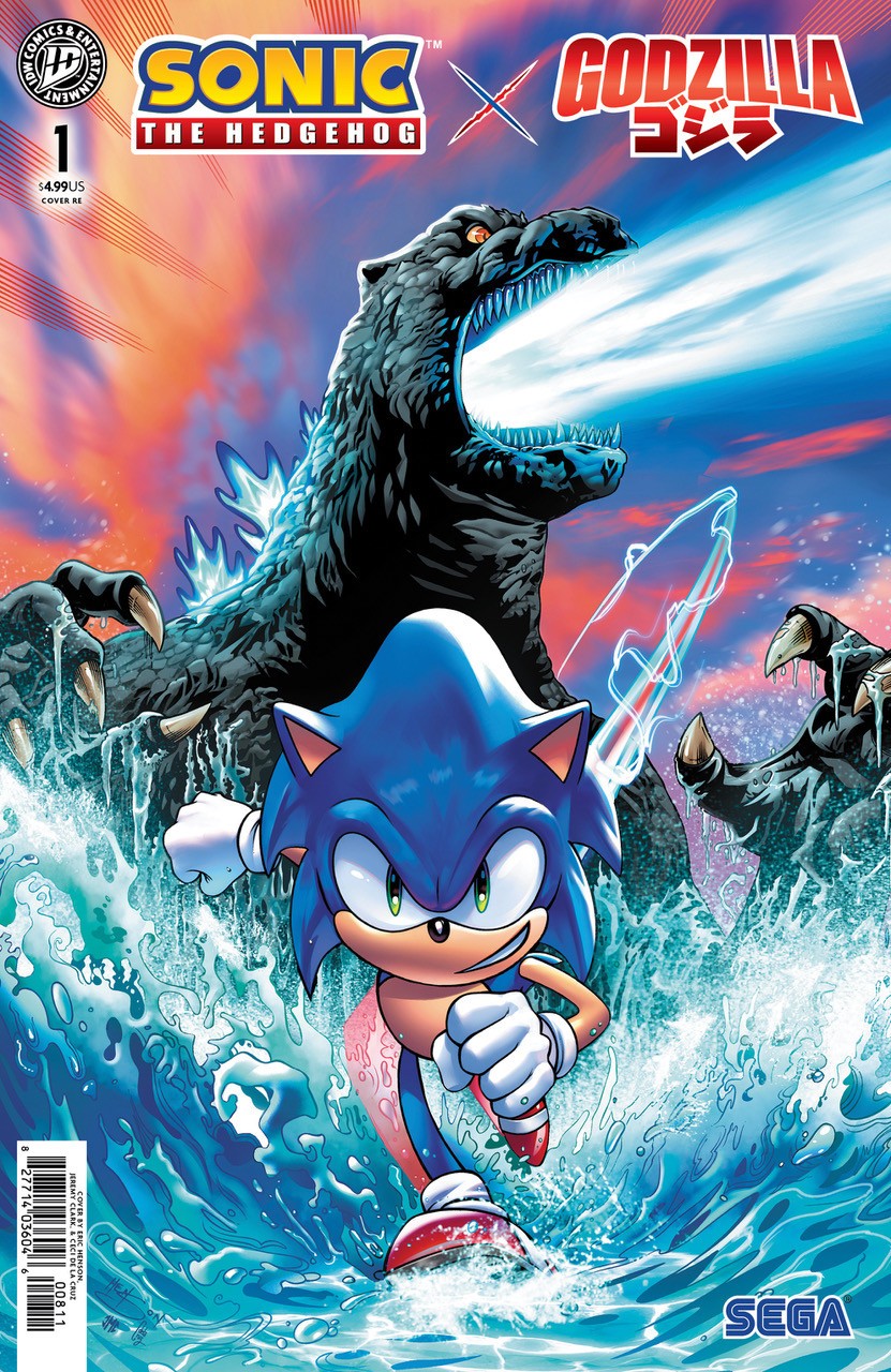 Sonic X Godzilla #1 Titan Comics Exclusive Cover Pre Order (Arrives 7/15/26)