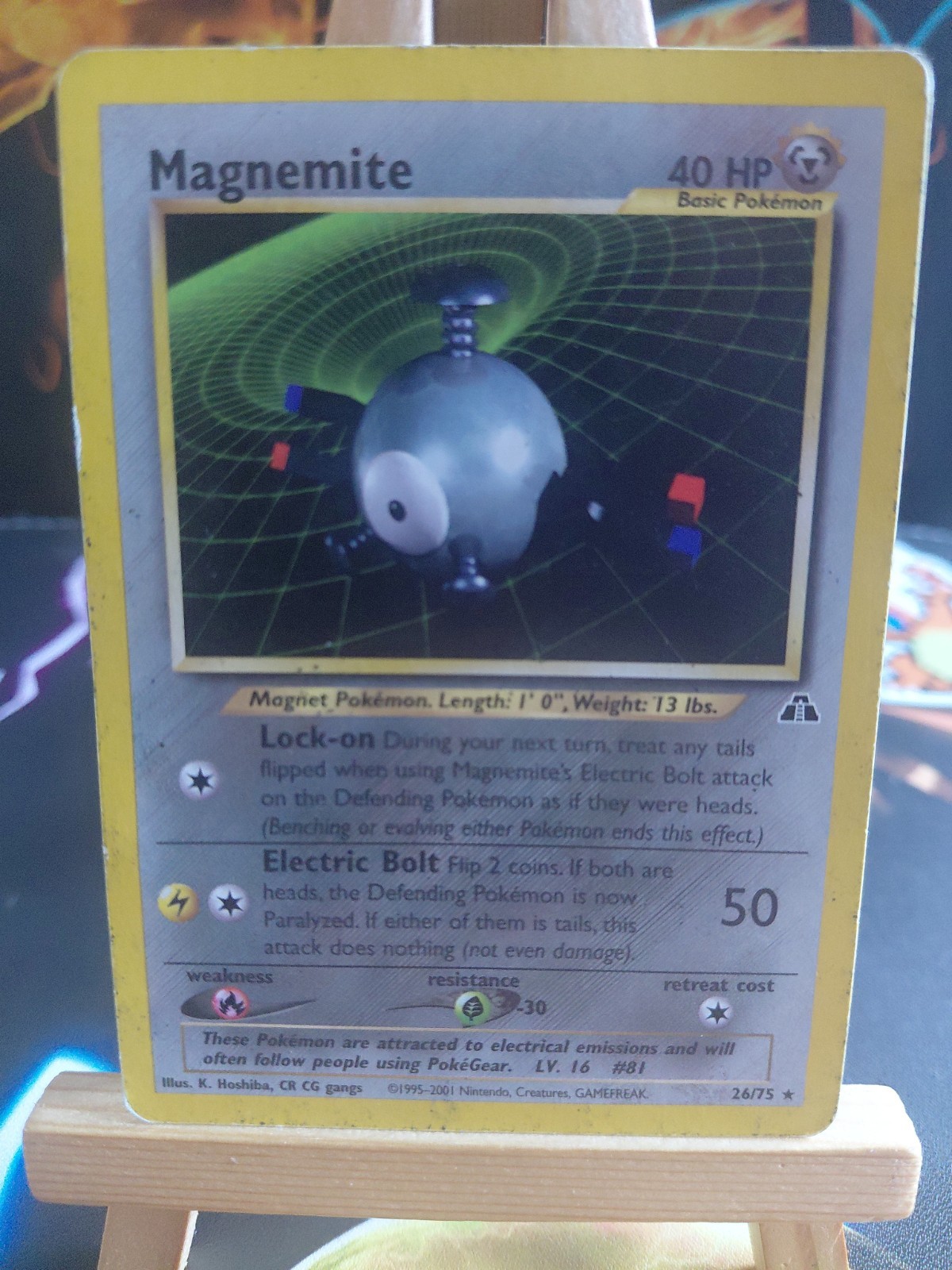 Pokemon TCG Card Magnemite 26/75 Neo Discovery Non-Holo Rare WOTC