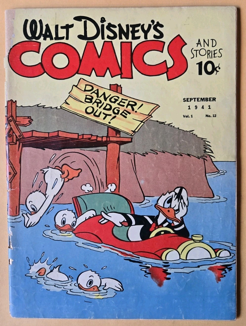 Walt Disney’s Comics and Stories #12 G+ (2.5) Art By Carl Barks! Dell Comic 9/41