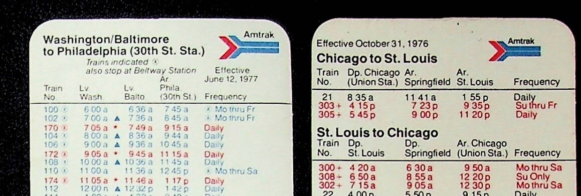 AMTRAK RAILROAD LARGE PAPER LOT – E16-C