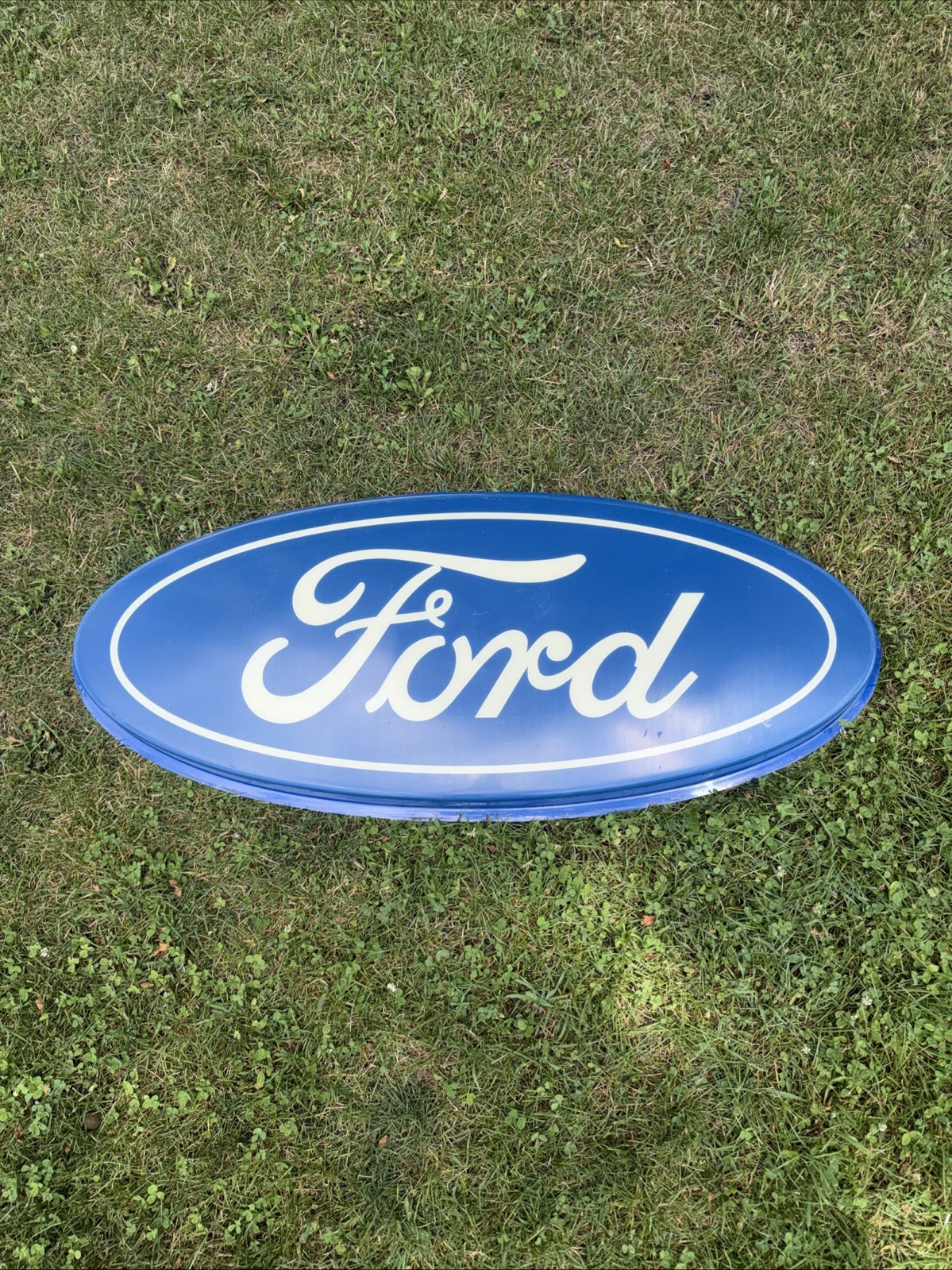 Vintage Ford Blue Oval Heavy Duty Large Sign – Can Light Up Dealership