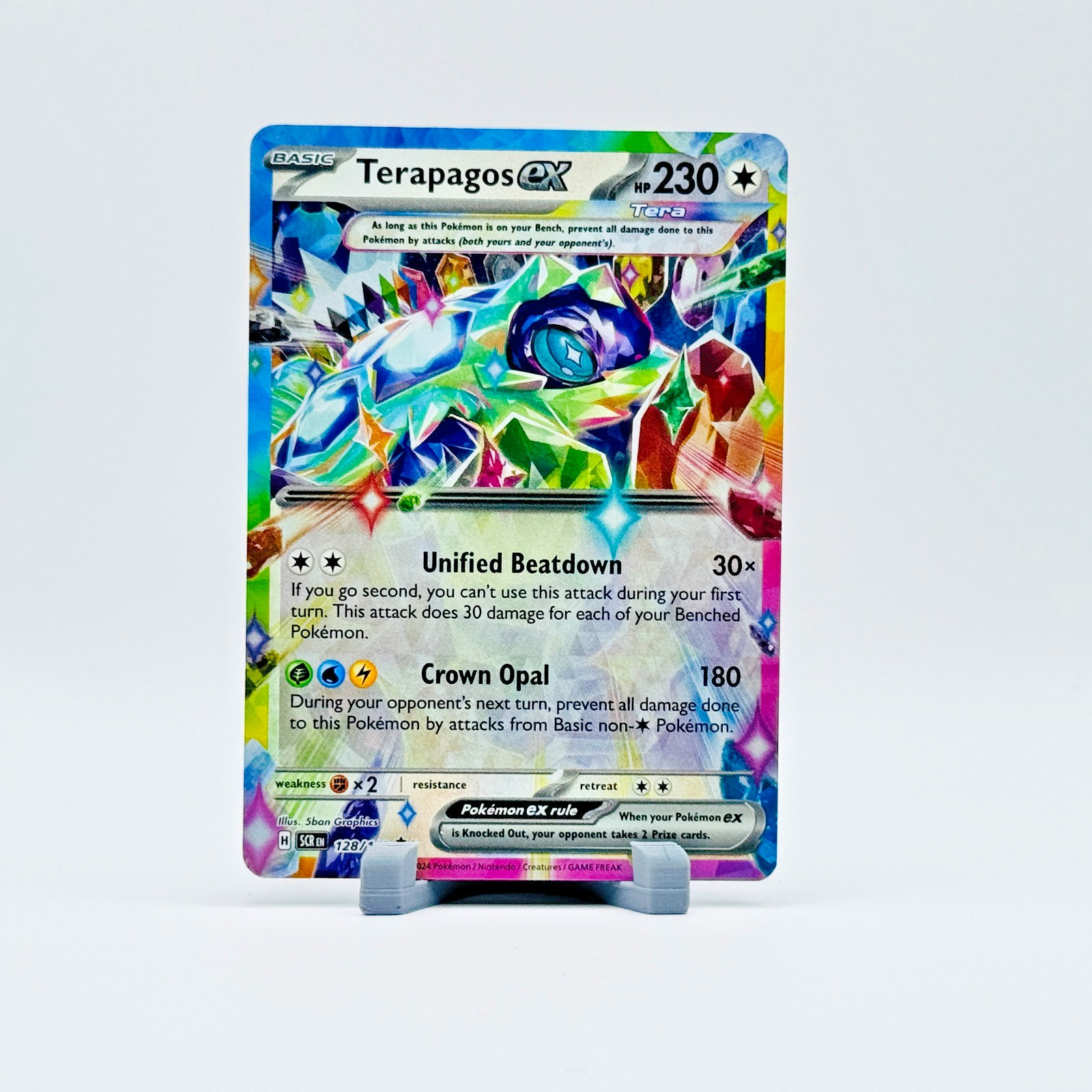 Terapagos ex Holo Rare – Stellar Crown 128/142 – Near Mint