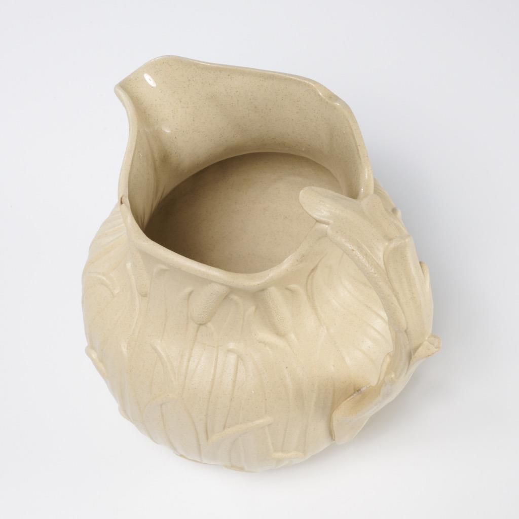 Ridgeway & Sons? Earthenware Bullrush Pitcher Jug 8″h