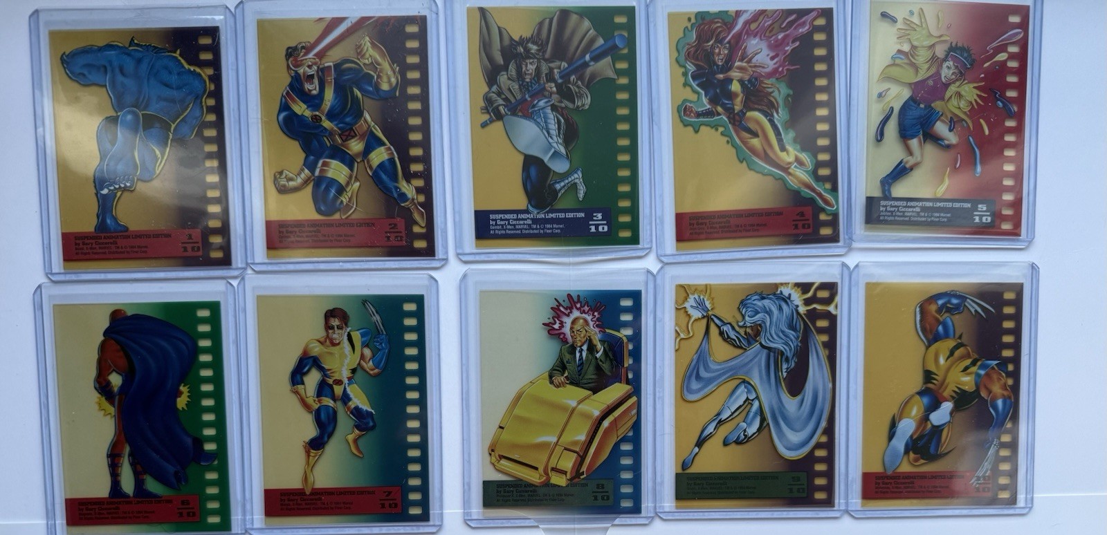 1995 Fleer Ultra X-Men – Suspended Animation – Complete Set Of 10 *See Pic 3*