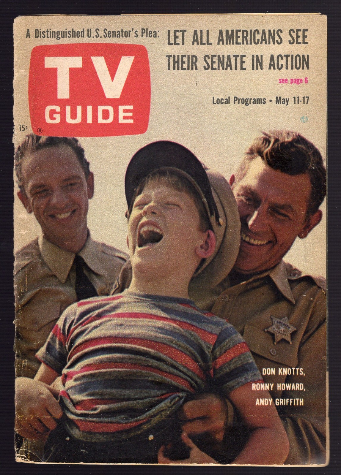 COVER’S ONLY/ANDY GRIFFITH SHOW/RON HOWARD & DON KNOTTS/TV COVERS ONLY 1963