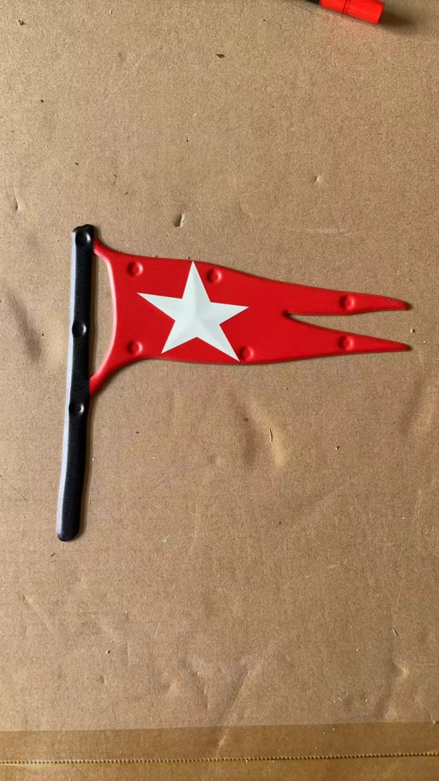 RMS Titanic, White Star Line, Metal 25G Lifeboat Burgee, Authentic Replic Solid