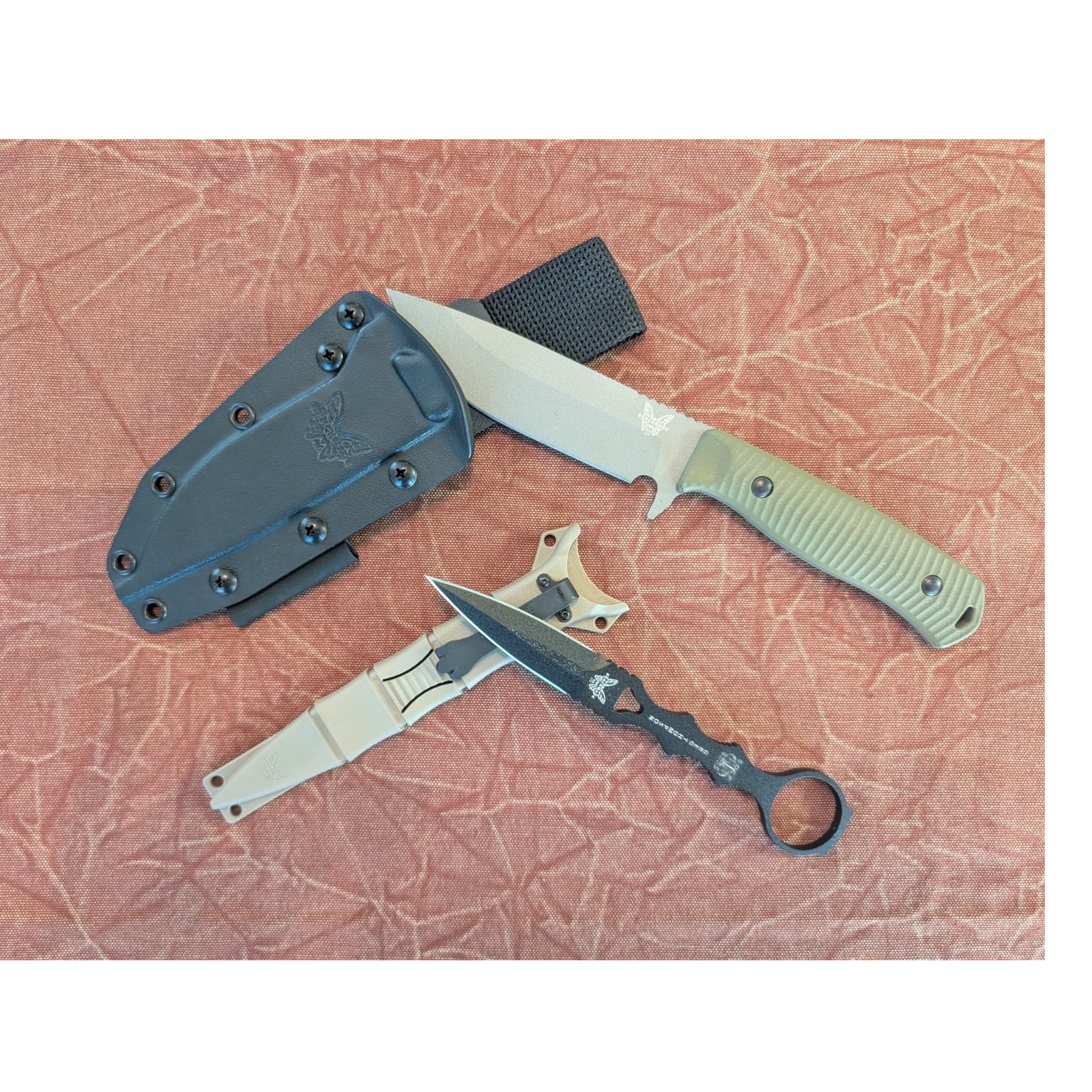 Benchmade Knife Combo Set – 539GY Anonimus Fixed Blade + 176BK SOCP Dagger