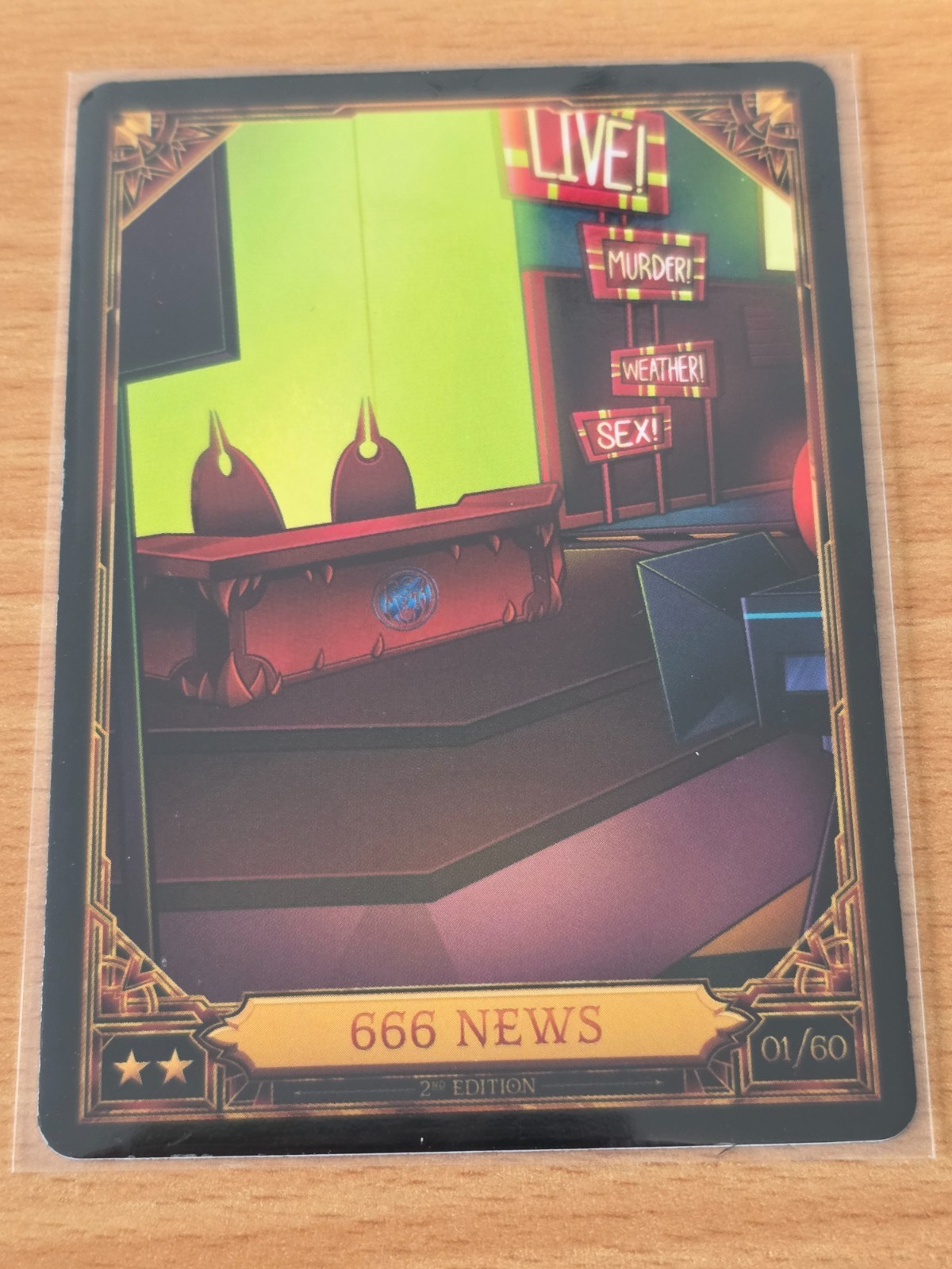 666 News 1/60 Uncommon Non-Foil 2nd Edition Season 2 Hazbin Hotel Trading Card