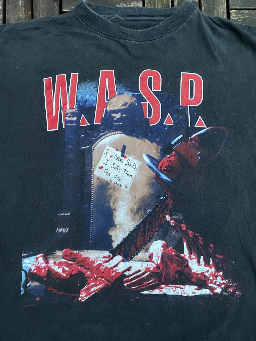 WASP Band Music Gift For Family Black T-Shirt Cotton S-234XL