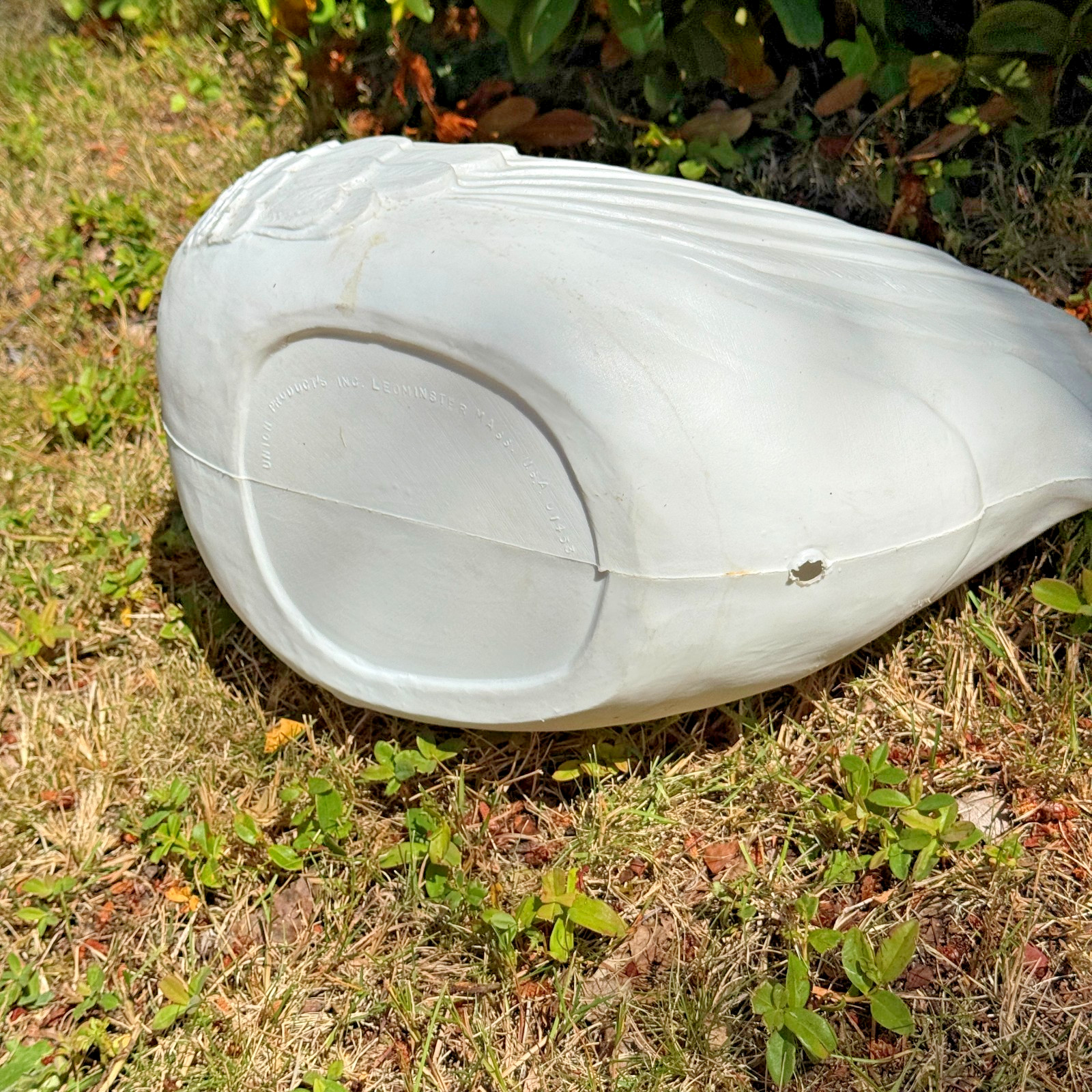 Vintage 1987 Swan Blow Mold Yard Planter Union Products Inc Plastic 16″ Tall